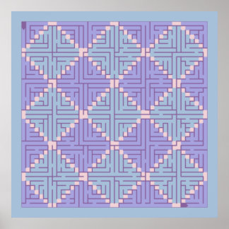 Maze Patchwork Poster