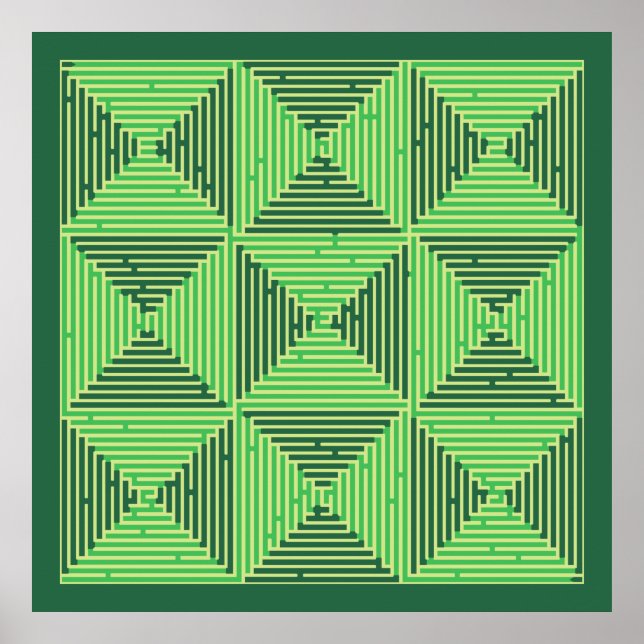 Maze Patchwork Poster (Framsidan)