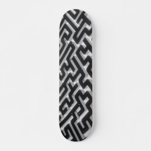 Maze Silver Black Skateboard Bräda 19,5 Cm