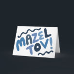 MAZEL TOV BAR MITZVAH Anpassningsbar Modern Blues Kort<br><div class="desc">Handritad text av mig till dig. Lägg till din egen text på insidan av kortet eller ändra bakgrundsfärgerna. För fler designs och färger, kolla min butik! Eller låt mig veta om du vill ha något anpassat. Jag har också matchande presentpapper och naturligtvis både Bar och Bat Mitzvah-versioner! Fråga om du...</div>