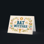 MAZEL TOV BAT MITZVAH judisk Blommigt Anpassade Kort<br><div class="desc">Hand plockade-text från mig till dig. Underbar för ett bat mitzvah. Lägg till din egen text på kortets insida eller ändra färgen i bakgrunden. För mer design och färg, kolla min butik! Eller låt mig veta om du vill ha någon anpassningsbar. Fråga om du inte hittar vad du behöver! :...</div>