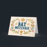 MAZEL TOV BAT MITZVAH judisk Blommigt Anpassade Kort<br><div class="desc">Hand plockade-text från mig till dig. Underbar för ett bat mitzvah. Lägg till din egen text på kortets insida eller ändra färgen i bakgrunden. För mer design och färg, kolla min butik! Eller låt mig veta om du vill ha någon anpassningsbar. Fråga om du inte hittar vad du behöver! :...</div>