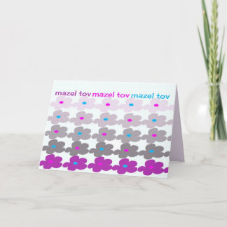 Mazel Tov (blommor #2) Kort