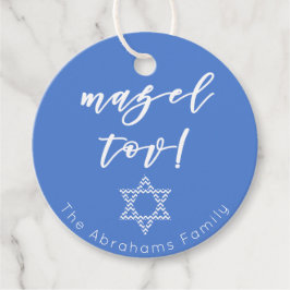Mazel Tov! David stjärna Gåvor Etiketter