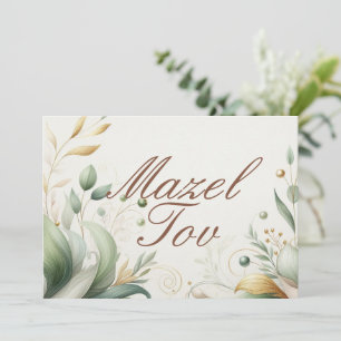 Mazel Tov Grattis-kort, Botanisk Lövverk, Inbjudningar