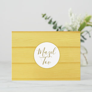 Mazel Tov-kort, judiska gratulationer, elegant Inbjudningar