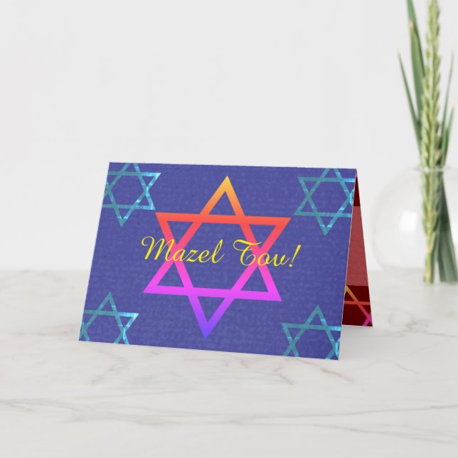 Mazel Tov-mappat gratulationskort Kort (Framsida)