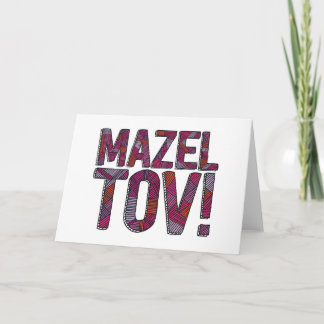 Mazel Tov PatchworkMerlot Kort
