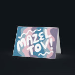 MAZEL TOV PUB BAT MITZVAH Anpassade Modern Vågigt Kort<br><div class="desc">Hand plockade-text från mig till dig. Lägg till din egen text på kortets insida eller ändra färgen i bakgrunden. För mer design och färg, kolla min butik! Eller låt mig veta om du vill ha någon anpassningsbar. Jag har också passande pappra och naturligtvis både Pub och Bat mitzvah versioner! Fråga...</div>