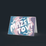 MAZEL TOV PUB BAT MITZVAH Anpassade Modern Vågigt Kort<br><div class="desc">Hand plockade-text från mig till dig. Lägg till din egen text på kortets insida eller ändra färgen i bakgrunden. För mer design och färg, kolla min butik! Eller låt mig veta om du vill ha någon anpassningsbar. Jag har också passande pappra och naturligtvis både Pub och Bat mitzvah versioner! Fråga...</div>