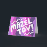 MAZEL TOV PUB BAT MITZVAH Anpassade Modern Vågigt Kort<br><div class="desc">Hand plockade-text från mig till dig. Lägg till din egen text på kortets insida eller ändra färgen i bakgrunden. För mer design och färg, kolla min butik! Eller låt mig veta om du vill ha någon anpassningsbar. Jag har också passande pappra och naturligtvis både Pub och Bat mitzvah versioner! Fråga...</div>