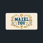 MAZEL TOV PUB BAT MITZVAH judiska Anpassadet Adressetikett<br><div class="desc">Hand plockade-text från mig till dig. Underbar för ett pub eller bat mitzvah eller jewant bröllop eller annat evenemang. För mer design och färg,  kolla min butik! Eller låt mig veta om du vill ha någon anpassningsbar. Fråga om du inte hittar vad du behöver! :</div>