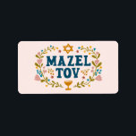 MAZEL TOV PUB BAT MITZVAH judiska Anpassadet Adressetikett<br><div class="desc">Hand plockade-text från mig till dig. Underbar för ett pub eller bat mitzvah eller jewant bröllop eller annat evenemang. För mer design och färg,  kolla min butik! Eller låt mig veta om du vill ha någon anpassningsbar. Fråga om du inte hittar vad du behöver! :</div>