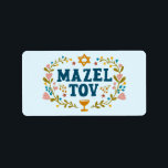 MAZEL TOV PUB BAT MITZVAH judiska Anpassadet Adressetikett<br><div class="desc">Hand plockade-text från mig till dig. Underbar för ett pub eller bat mitzvah eller jewant bröllop eller annat evenemang. För mer design och färg,  kolla min butik! Eller låt mig veta om du vill ha någon anpassningsbar. Fråga om du inte hittar vad du behöver! :</div>