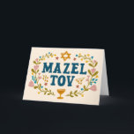 MAZEL TOV PUB BAT MITZVAH judiska Anpassadet Kort<br><div class="desc">Hand plockade-text från mig till dig. Underbar för ett pub eller bat mitzvah eller jewant bröllop eller annat evenemang. Lägg till din egen text på kortets insida eller ändra färgen i bakgrunden. För mer design och färg, kolla min butik! Eller låt mig veta om du vill ha någon anpassningsbar. Fråga...</div>