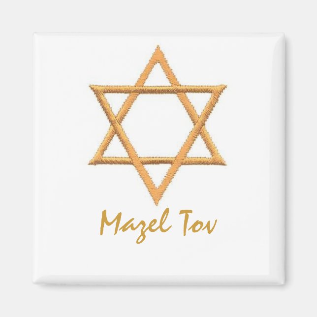 Mazel Tov/Star of David Magnet (Framsidan)