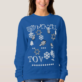 Mazel Tov Ugly Haunakka Sweater, kvinnor Tee Shirt