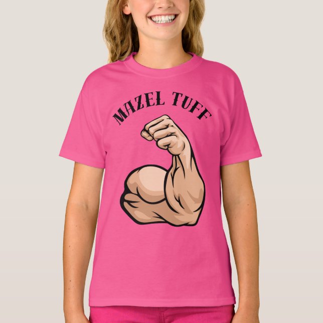 Mazel Tuff (Tov) - Stark judeönskman ELLER kvinnor T Shirt (Framsida)