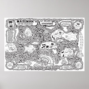 Mazeman Ocean Äventyr Poster