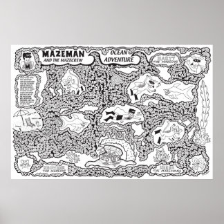 Mazeman Ocean Äventyr Poster