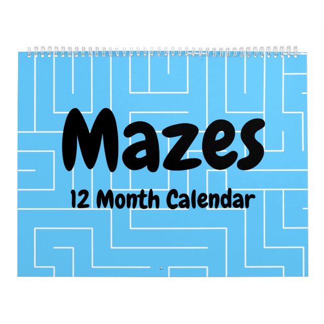 Mazes 12-månaderskalender kalender (Omslag)