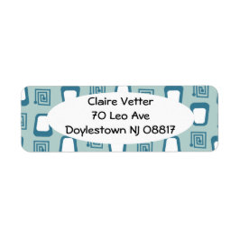 Mazes and Trapezoids Returadress Etikett