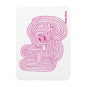 Mazes "Hej" Maze Magnet