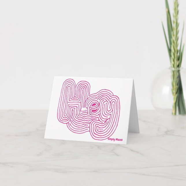 Mazes Maze Greeting Card Kort (Framsida)