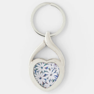 Mazie Keychain Twisted Heart Silverfärgad Nyckelring