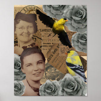 Mazie och Lessie Collage Poster