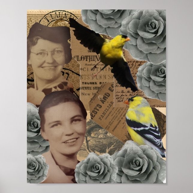 Mazie och Lessie Collage Poster (Framsidan)