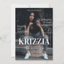 Mazinekortet för födelsedagsinbjudan