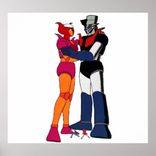 Mazinger och Aphrodite kärlek av robotar Poster