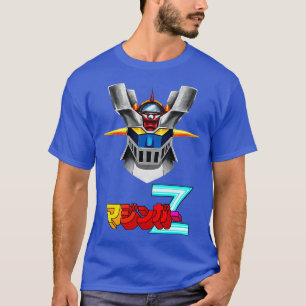 Mazinger Z Head Japansk Logotyp T Shirt