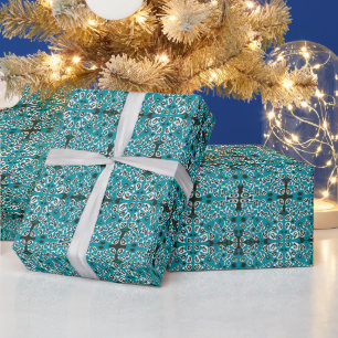Mazipoodlar Celler Liknande skillnad Teal White Bl Presentpapper