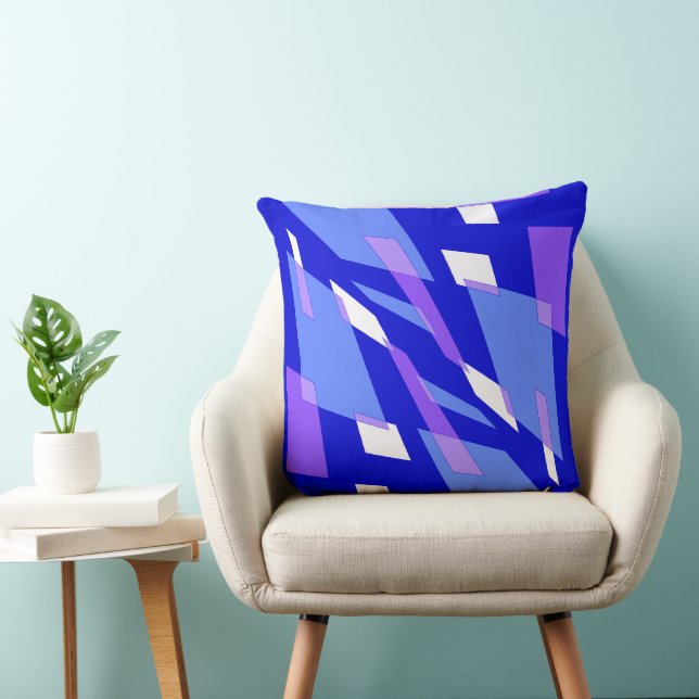 Mazipoodles Abstraction Perspective Blue Lila Kudde (Stol)