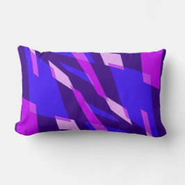 Mazipoodles Abstraction Perspective Indigo Fuchsia Lumbarkudde