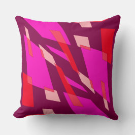 Mazipoodles Abstraction Perspective Magenta Tomato Kudde