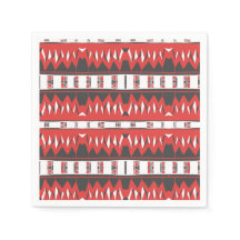 Mazipoodles Afrofuturist Mönster - Scarlet Grått