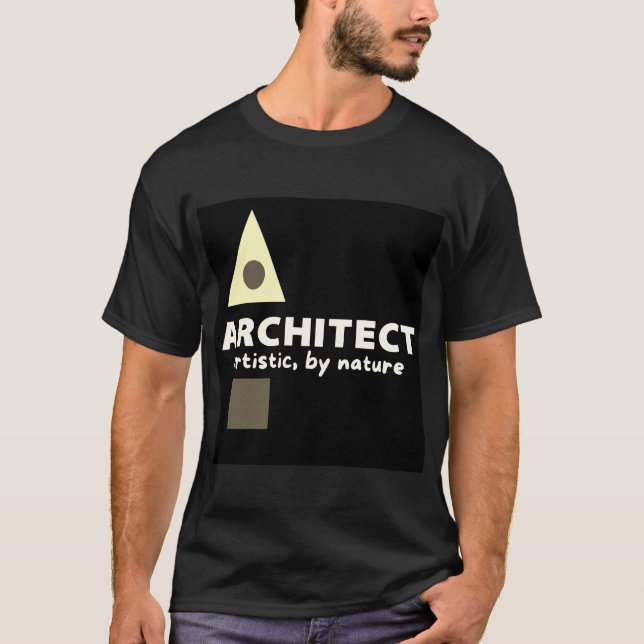 Mazipoodles Arkitect Artistic Sepia T Shirt (Framsida)