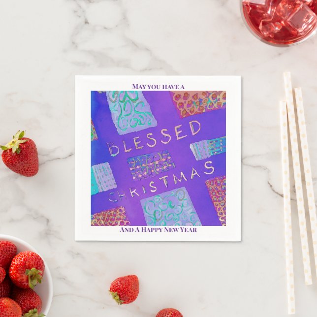 MAZIPOODLES Blessed Christmas  Pappersservett (Insitu)