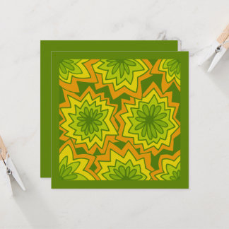 Mazipoodles Blommiga Eldshowmönster 041 Kort