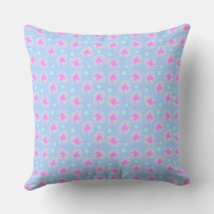 Mazipoodles Bold Daisys: Blue Fuchsia Turcos 2 Kudde