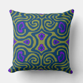 Mazipoodles Crazy Maze - Olive Blue Lila Kudde