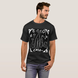Mazipoodles Cute Cats - Svartvit T Shirt