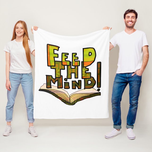 MAZIPOODLES Feed The Mind 006 Fleecefilt (På plats)