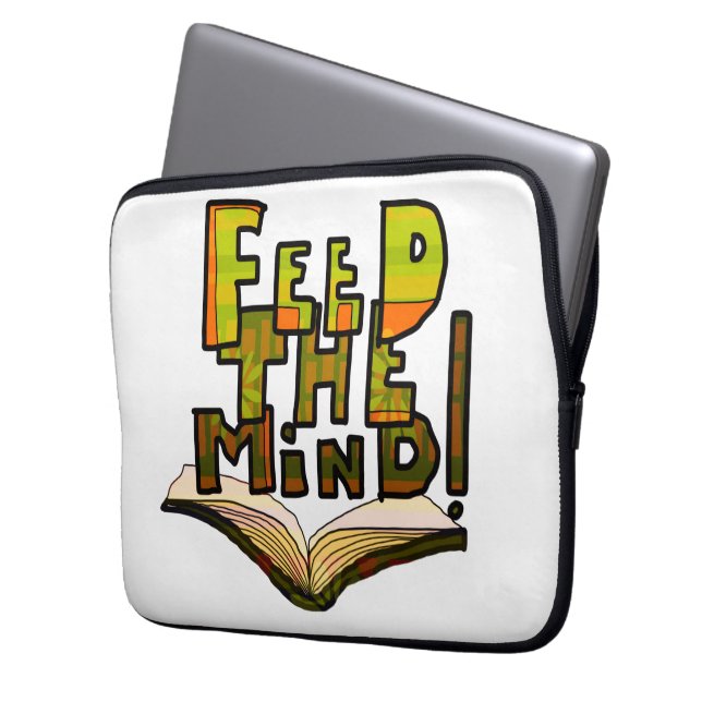 MAZIPOODLES Feed The Mind 006 Laptop Fodral (Framsidan Vänster)