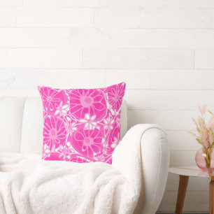 Mazipoodles Kärlek Flowers - även vit Rosa Kudde