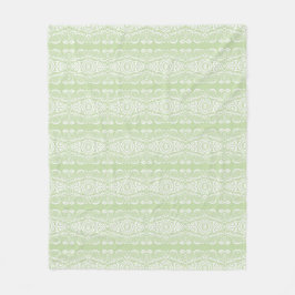 Mazipoodles Kente Savannah Sunshine - Mint Vit Fleecefilt
