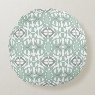 Mazipoodles Neuro Art - Dusty Mint Anka Egg Grönt Rund Kudde